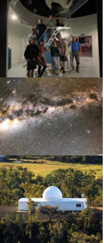 NYE @ Milroy, The Emu in the Sky overhead and Milroy Observatory Facility.