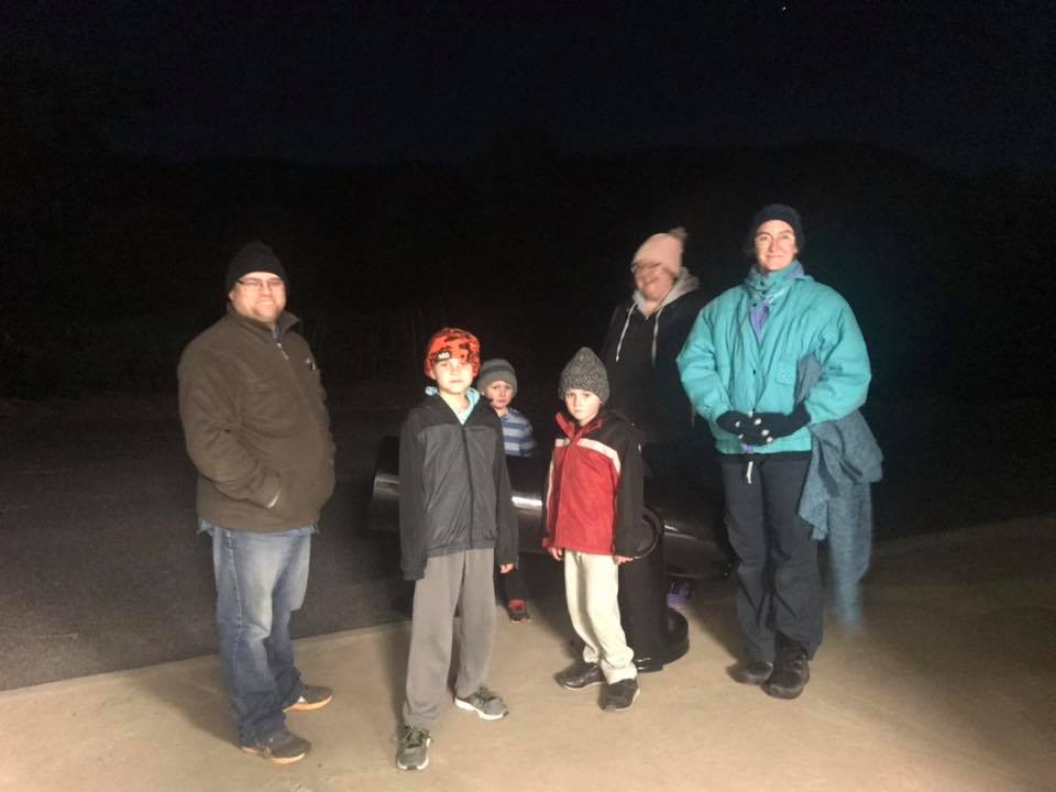 Scopes and folks at Milroy Observatory